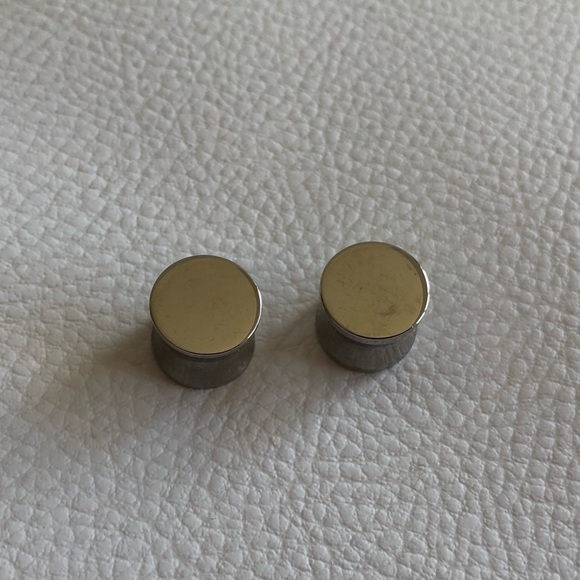 ❤️ Metal 00g double flare plugs - Picture 2 of 4